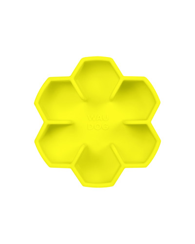 Миска для повільного харчування WAUDOG Silicone, 450 мл, жовтий