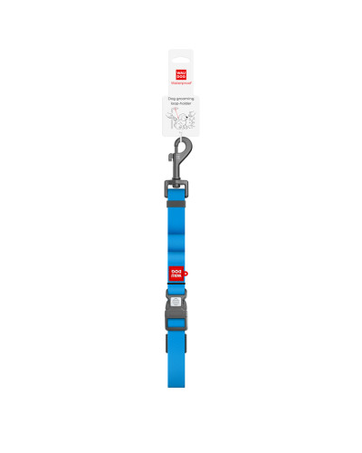 Петля-утримувач для грумінгу собак водостійка WAUDOG Waterproof, L, Ш 25 мм, Дов 70-116 см, А 20-110 см, блакитний