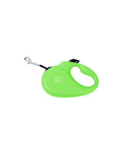 Повідець-рулетка CoLLaR для собак, розмір XS, 12 кг, 3 м, світловідбивна стрічка, салатовий