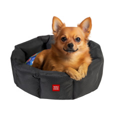 Лежанка для собак WAUDOG Relax, малюнок "Інжир", M, Ш 42 см, Д 52 см, В 19 см