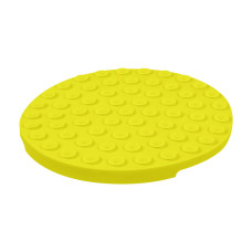 Килимок для злизування і повільного харчування WAUDOG Silicone, 211х211х30 мм, жовтий