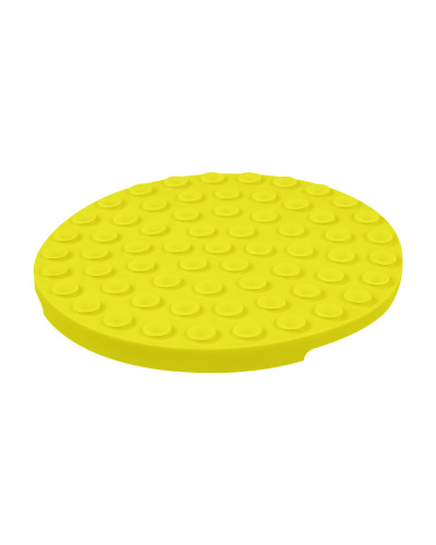 Килимок для злизування і повільного харчування WAUDOG Silicone, 211х211х30 мм, жовтий