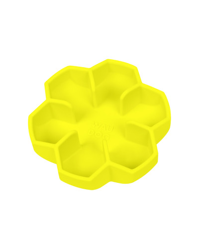 Миска для повільного харчування WAUDOG Silicone, 450 мл, жовтий