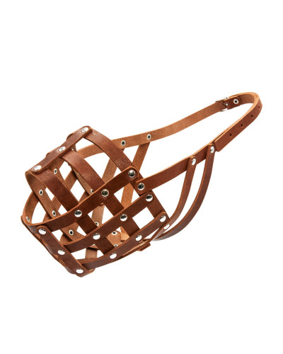 Намордник м'який "CoLLaR" №5 (кавказька вівчарка, московська сторожова, ньюфаундленд) коричневий