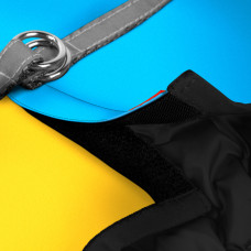 Шлея для собак м'яка WAUDOG Clothes з QR паспортом, "Colors of freedom", XS3, В 32-35 см, С 22-24 см