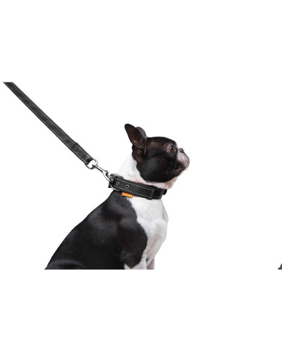 Повідець "Dog Extreme" з нейлону подвійний (ширина 20мм, довжина 122см), чорний