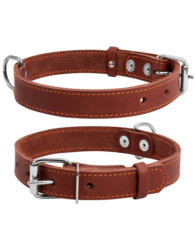 Нашийник "CoLLaR" одинарний (ширина 25мм, довжина 38-50см) коричневий