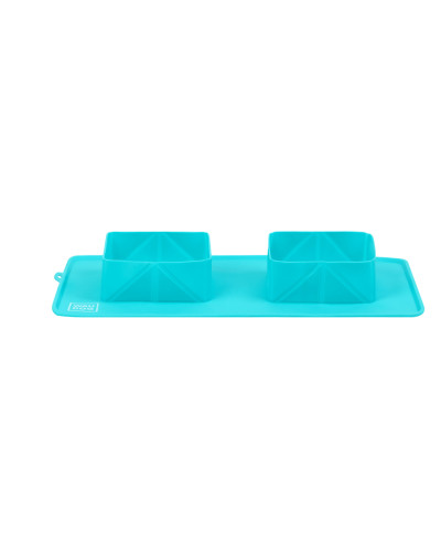 Миска складана WAUDOG Silicone,385х230х50 мм блакитний