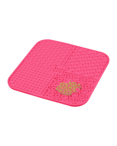 Килимок для злизування WAUDOG Silicone, 190х190х10 мм, рожевий