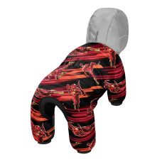 Комбінезон для собак WAUDOG Clothes малюнок "Швидкість Флеша", L50, В 70-74 см, С 47-50 см