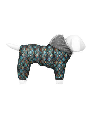 Комбінезон для собак WAUDOG Clothes малюнок "Луска", M45, В 57-60 см, С 41-44 см