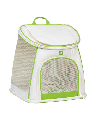 Рюкзак-переноска для котів та дрібних порід собак WAUDOG Relax Eco, 40*40*26 см, до 8 кг