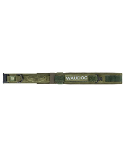 Нашийник з ручкою тактичний для собак WAUDOG PRO, металевий фастекс, XL, Ш 50 мм, Дл 53-62, хакі