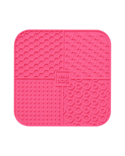 Килимок для злизування WAUDOG Silicone, 190х190х10 мм, рожевий