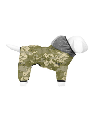 Комбінезон для собак WAUDOG Clothes, малюнок "Мілітарі", XS30, В 40-43 см, С 27-30 см