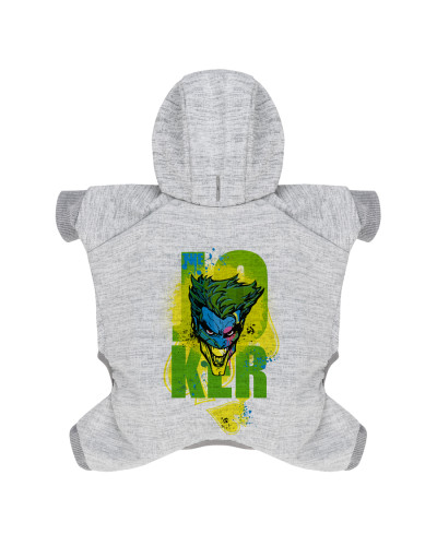 Комбінезон для собак WAUDOG Clothes малюнок "Джокер", софтшелл, S40, B 52-57 см, С 32-37 см