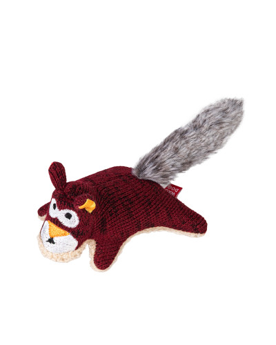 Іграшка для собак WAUDOG Fun Plush Білка, трикотаж, Ш 4 см, Д 9 см, S