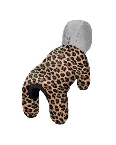 Комбінезон для собак WAUDOG Clothes малюнок "Леопард", M45, В 57-60 см, С 41-44 см