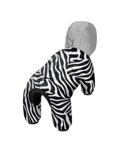 Комбінезон для собак WAUDOG Clothes малюнок "Зебра", S35, В 52-55 см, С 31-36 см