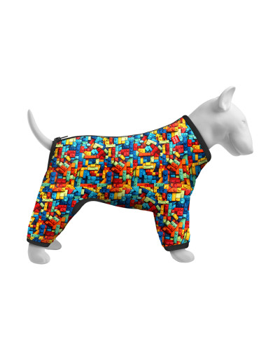 Вітровка для собак WAUDOG Clothes, малюнок "Блоки", S35, В 47-51 см, С 35-39 см