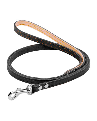 Повідець "CoLLaR" одинарний непрошитий (ширина 8мм, довжина 122см) чорний