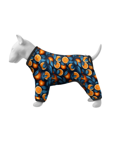 Вітровка для собак WAUDOG Clothes, малюнок "Апельсини", S35, В 47-51 см, С 35-39 см