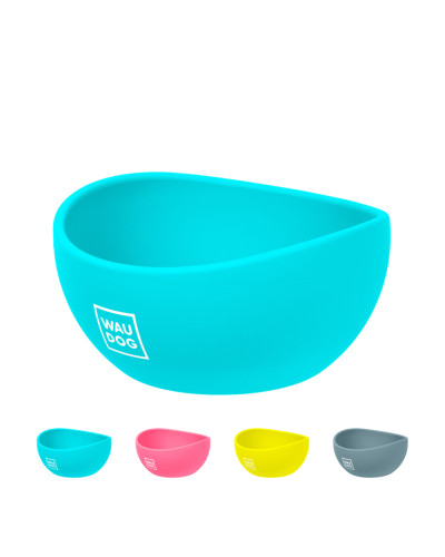 Миска WAUDOG Silicone, 250 мл блакитний