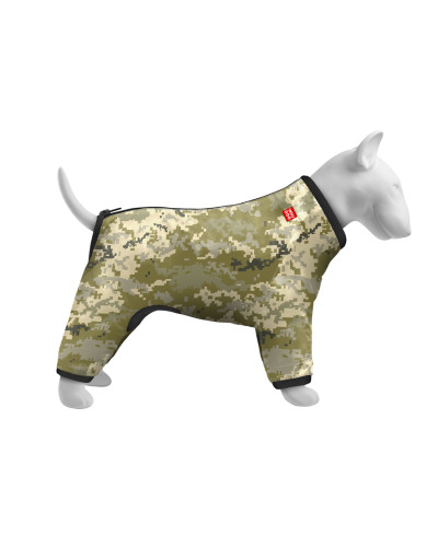 Вітровка для собак WAUDOG Clothes, малюнок "Мілітарі", S40, В 56-59 см, С 37-40 см