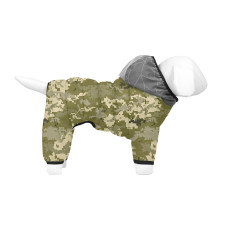 Комбінезон для собак WAUDOG Clothes, малюнок "Мілітарі", XS25, В 36-38 см, С 24-26 см