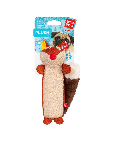 Іграшка для собак WAUDOG Fun Plush Лисиця, трикотаж, Ш 5 см, Д 18 см, M