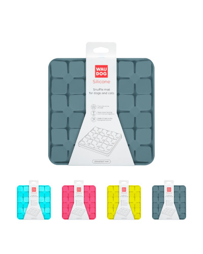 Килимок для пошуку корму WAUDOG Silicone, 205х205х17 мм, сірий