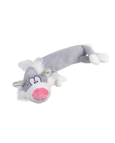Іграшка для собак Кіт з пищалкою GiGwi Plush Friendz, плюш, штучне хутро, 63 см