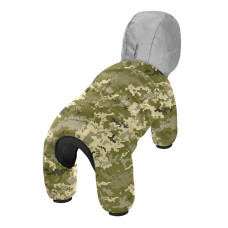 Комбінезон для собак WAUDOG Clothes, малюнок "Мілітарі", XS25, В 36-38 см, С 24-26 см