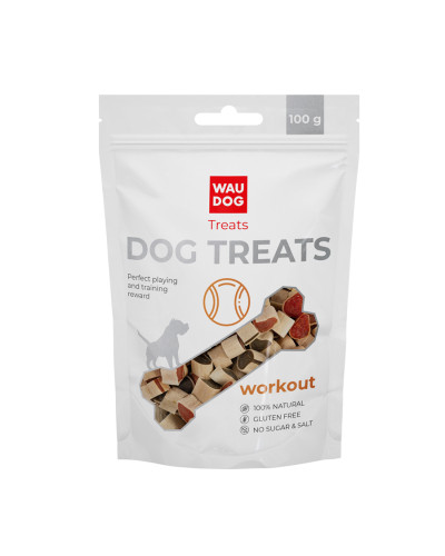 Ласощі для собак WAUDOG Treats "Кольорові курячі суші", 100 г