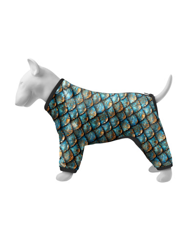 Вітровка для собак WAUDOG Clothes, малюнок "Луска", S30, В 57-59 см, С 44-46 см