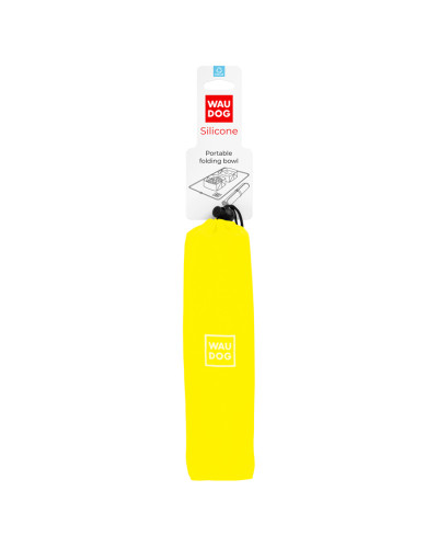 Миска складана WAUDOG Silicone,385х230х50 мм жовтий