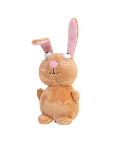 Іграшка для собак Кролик з пищалкою GiGwi Plush Friendz, плюш, 16 см