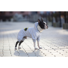 Комбінезон для собак WAUDOG Clothes малюнок "Бетмен лого", софтшелл, S40, B 52-57 см, С 32-37 см