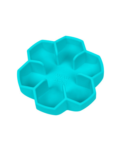 Миска для повільного харчування WAUDOG Silicone, 450 мл, блакитний