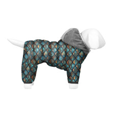 Комбінезон для собак WAUDOG Clothes малюнок "Луска", L50, В 70-74 см, С 47-50 см