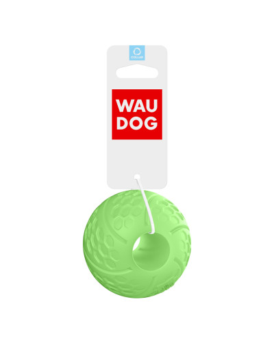 М'ячик світлонакопичувальний WAUDOG Fun з отвором для смаколиків, 7 см