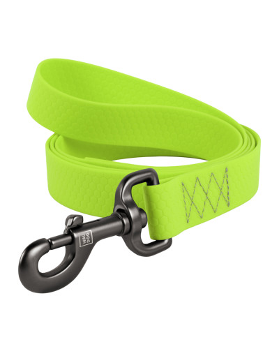 Повідець для собак водостійкий WAUDOG Waterproof, L-XXL, Ш 25 мм, Дов 183 см салатовий