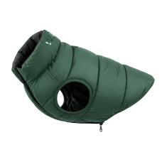 Курточка для собак WAUDOG Re-clothes двостороння, S35, A 32-35, B 45-47, C 31-36, смарагдовий