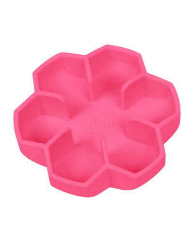 Миска для повільного харчування WAUDOG Silicone, 750 мл, рожевий