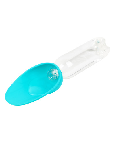 Поїлка-насадка на пляшку WAUDOG Silicone, 165х90 мм блакитний