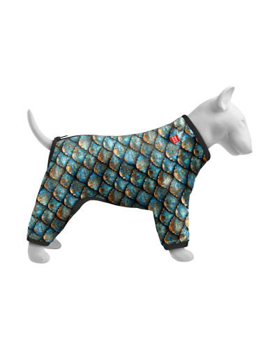 Вітровка для собак WAUDOG Clothes, малюнок "Луска", S30, В 57-59 см, С 44-46 см