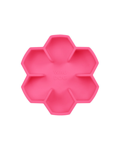Миска для повільного харчування WAUDOG Silicone, 450 мл, рожевий