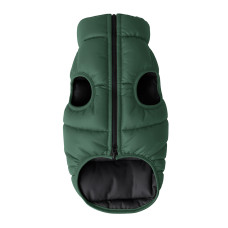 Курточка для собак WAUDOG Re-clothes двостороння, S35, A 32-35, B 45-47, C 31-36, смарагдовий