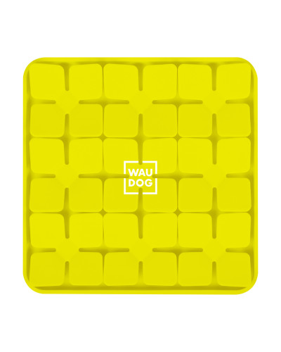 Килимок для пошуку корму WAUDOG Silicone, 205х205х17 мм, жовтий