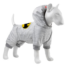 Комбінезон для собак WAUDOG Clothes малюнок "Бетмен лого", софтшелл, S40, B 52-57 см, С 32-37 см